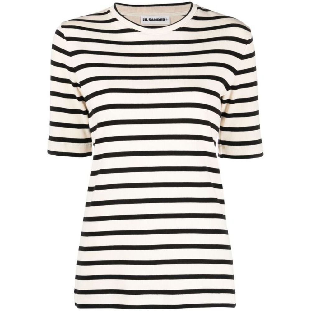 Jil Sander Plus Women's Striped Cotton T-Shirt